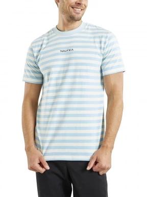 Nautica Stratford T-Shirt férfi rövid ujjú póló világoskék színben 1