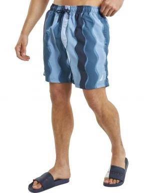 Nautica Sudbury 6” Swim Short férfi beach short kék színben 1
