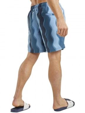 Nautica Sudbury 6” Swim Short férfi beach short kék színben 3