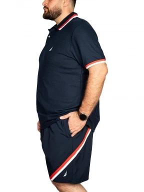 Nautica Elm B&T Polo Shirt férfi galléros póló sötétkék színben 3