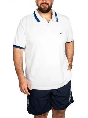 Nautica Elm B&T Polo Shirt férfi galléros póló fehér színben 1