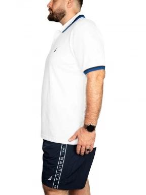 Nautica Elm B&T Polo Shirt férfi galléros póló fehér színben 3