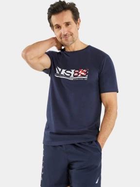 Nautica Areto T-Shirt férfi rövid ujjú póló sötétkék színben 1