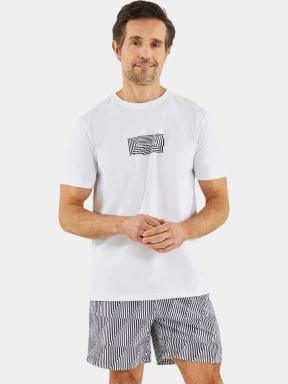 Nautica Honley T-Shirt férfi rövid ujjú póló fehér színben 1