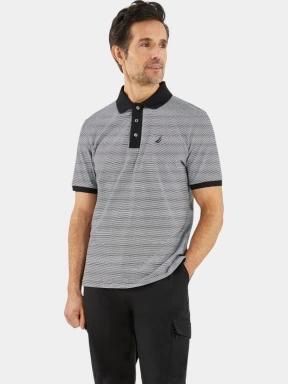 Nautica Quarry Polo Shirt férfi galléros póló fekete színben 1