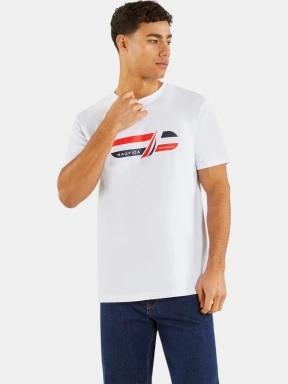 Nautica Gorgon T-Shirt férfi rövid ujjú póló fehér színben 1