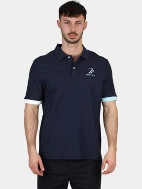 Nautica Pascal Polo Shirt férfi galléros póló sötétkék színben 1