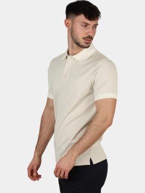 Nautica Harlyn Slim Fit Polo Shirt férfi galléros póló homok színben 3