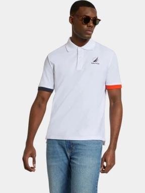 Nautica Pascal B&T Polo Shirt férfi galléros póló fehér színben 1