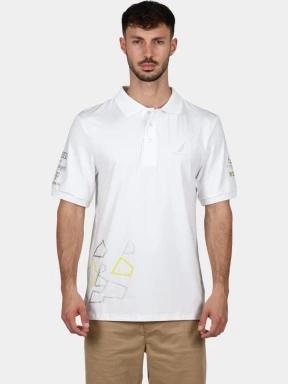 Nautica Leon 3 Polo Shirt férfi galléros póló fehér színben 1