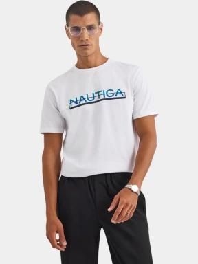 Nautica Koa SS T-Shirt férfi rövid ujjú póló fehér színben 1