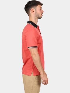 Nautica Bayer Polo Shirt férfi galléros póló piros színben 3