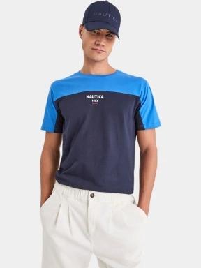 Nautica Celeste T-Shirt férfi rövid ujjú póló kék színben 1