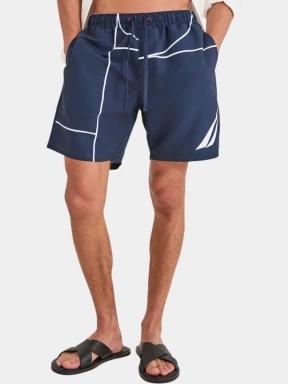Nautica Almar Swim Short férfi fürdőnadrág sötétkék színben 1