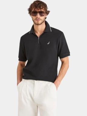 Nautica Bruma Short Sleeve Polo férfi galléros póló fekete színben 1
