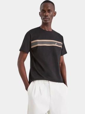 Nautica Tierra T-Shirt férfi rövid ujjú póló fekete színben 1