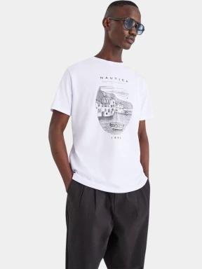 Nautica Kanan T-Shirt férfi rövid ujjú póló fehér színben 1