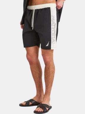 Nautica Derwent 7” Swim Short férfi fürdőnadrág fekete színben 1