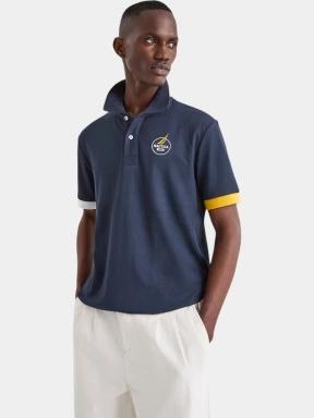 Nautica Godavari Polo Shirt férfi galléros póló sötétkék színben 1