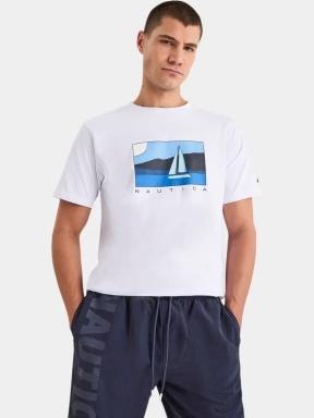 Nautica Tay T-Shirt férfi rövid ujjú póló fehér színben 1