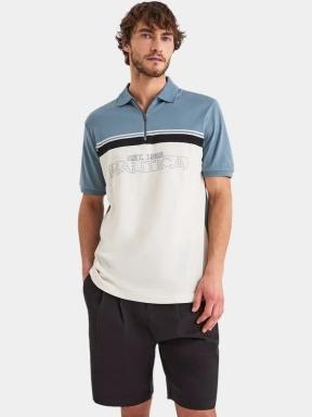 Nautica Cavalla Polo Shirt férfi galléros póló kék színben 1