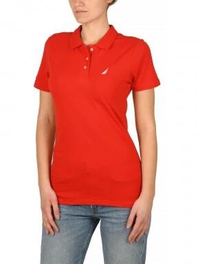 Nautica Sandy Polo Shirt női galléros póló piros színben 1