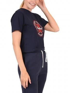 Nautica Beau Crop T-Shirt női rövid ujjú póló sötétkék színben 3