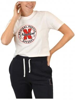 Nautica Beau Crop T-Shirt női rövid ujjú póló fehér színben 1