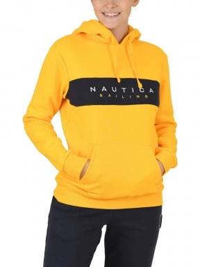 Nautica Lora OH Hoody női kapucnis pulóver sárga színben 1