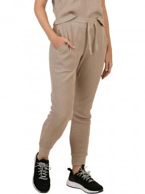 Nautica Bailey Jersey Pant női tréning nadrág homok színben 1