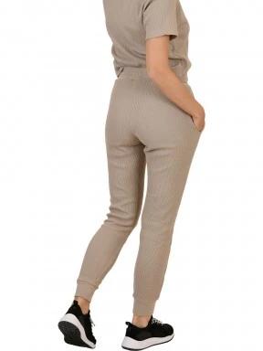 Nautica Bailey Jersey Pant női tréning nadrág homok színben 3