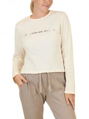 Nautica Starr LS T-Shirt női hosszú ujjú póló fehér színben 1