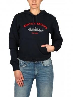 Nautica Denver OH Hoody női kapucnis pulóver sötétkék színben 1