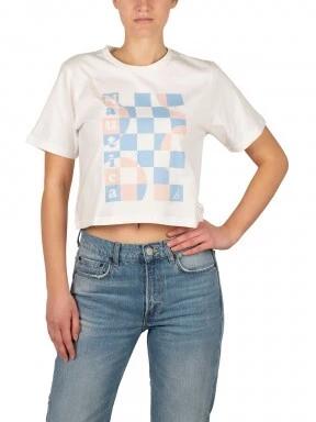 Nautica Harlow T-Shirt női crop top fehér színben 1