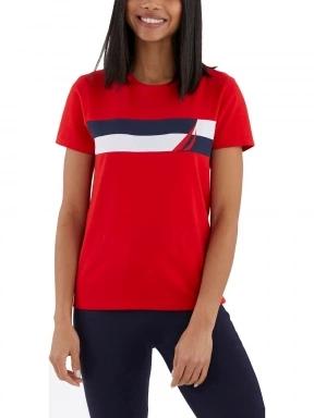 Nautica Alerie T-Shirt női rövid ujjú póló piros színben 1