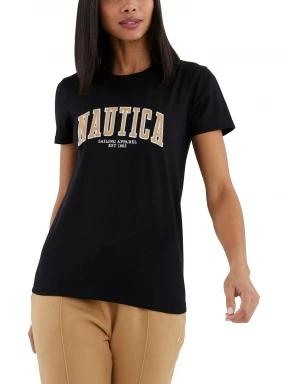 Nautica Emelie T-Shirt női rövid ujjú póló fekete színben 1