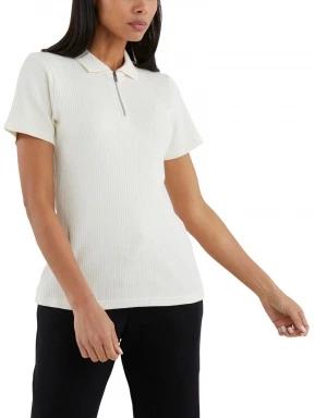Nautica Bea Polo Shirt női galléros póló homok színben 1