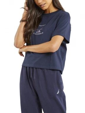 Nautica Avignon T-Shirt női rövid ujjú póló sötétkék színben 1