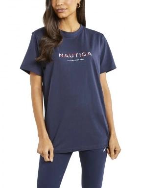 Nautica Airdrie T-Shirt női rövid ujjú póló sötétkék színben 1