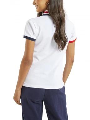 Nautica Cowley Polo Shirt női galléros póló fehér színben 3
