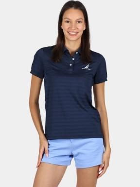 Nautica Felan Polo Shirt női galléros póló sötétkék színben 1