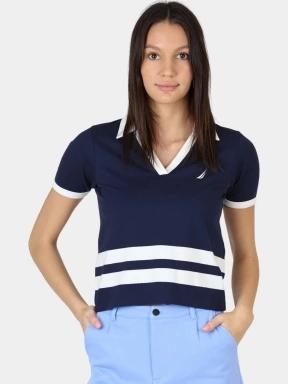 Nautica Sedum Polo Shirt női galléros póló sötétkék színben 1