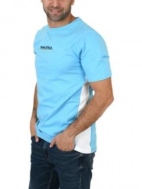 Nautica Pooler T-Shirt férfi rövid ujjú póló világoskék színben 3