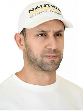 Nautica Obi Strapback Cap baseball sapka fehér színben 1