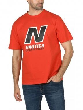 Nautica Wessix T-Shirt férfi rövid ujjú póló piros színben 1
