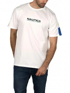 Nautica Tonkin T-Shirt férfi rövid ujjú póló fehér színben 1