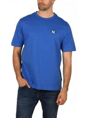 Nautica Mannar T-Shirt férfi rövid ujjú póló kék színben 1