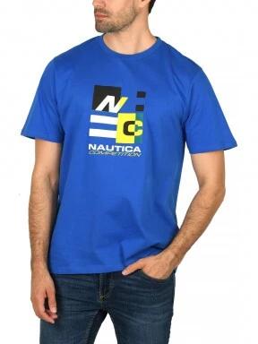 Nautica St Vincent T-Shirt férfi rövid ujjú póló kék színben 1