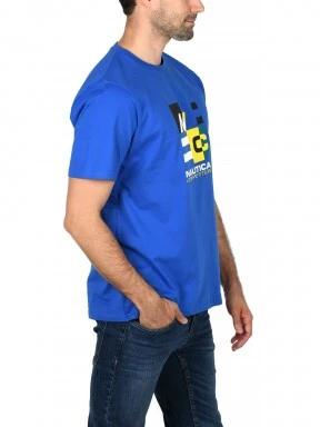 Nautica St Vincent T-Shirt férfi rövid ujjú póló kék színben 3