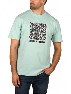 Nautica Kongs T-Shirt férfi rövid ujjú póló zöld színben 1